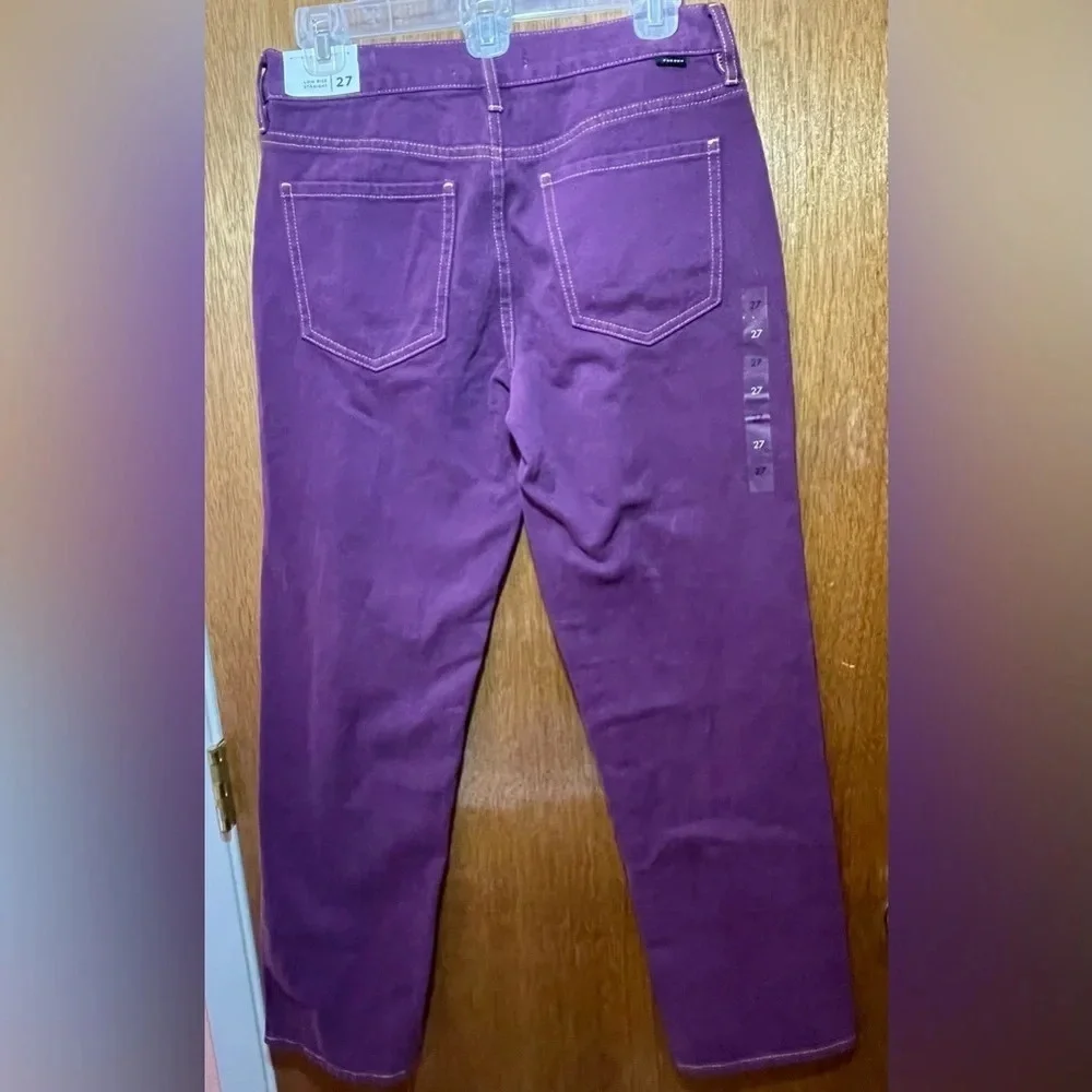 PacSun Low Rise Button‎ Fly Straight Leg jeans - Purple size 27 NWT